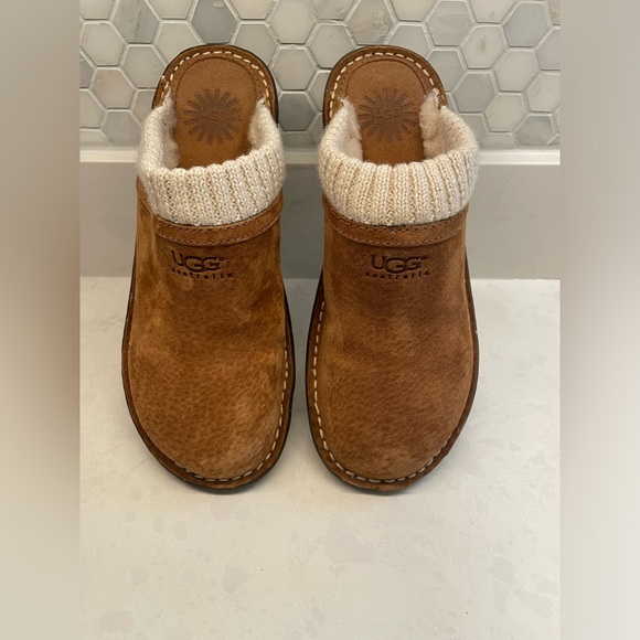 UGG Brown Slip-On Clogs - Picture 3 of 10